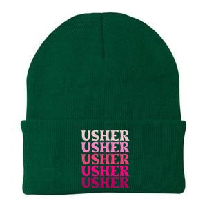 U.S.H.E.R Name Knit Cap Winter Beanie