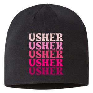 U.S.H.E.R Name Sustainable Beanie