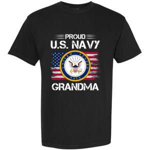 Us Na Vy Proud Grandma Proud Us Na Vy Grandma Veteran Day Garment-Dyed Heavyweight T-Shirt