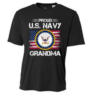 Us Na Vy Proud Grandma Proud Us Na Vy Grandma Veteran Day Cooling Performance Crew T-Shirt