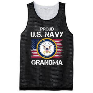 Us Na Vy Proud Grandma Proud Us Na Vy Grandma Veteran Day Mesh Reversible Basketball Jersey Tank