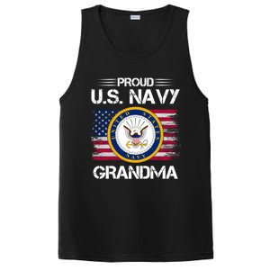 Us Na Vy Proud Grandma Proud Us Na Vy Grandma Veteran Day PosiCharge Competitor Tank