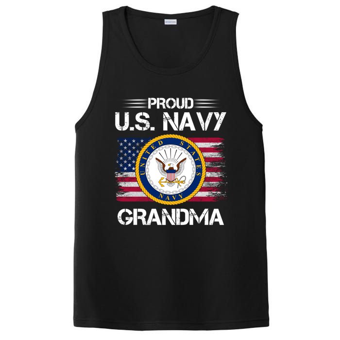 Us Na Vy Proud Grandma Proud Us Na Vy Grandma Veteran Day PosiCharge Competitor Tank