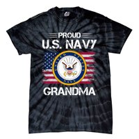 Us Na Vy Proud Grandma Proud Us Na Vy Grandma Veteran Day Tie-Dye T-Shirt