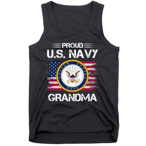 Us Na Vy Proud Grandma Proud Us Na Vy Grandma Veteran Day Tank Top