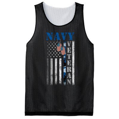 US Na Vy Patriotic Flag Na Vy Veteran Gift Mesh Reversible Basketball Jersey Tank