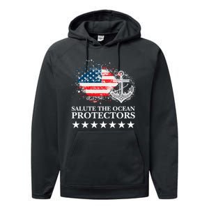 U.S.A NavyDay Veterans Military Pride Patriotic Memorial Performance Fleece Hoodie