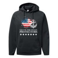 U.S.A NavyDay Veterans Military Pride Patriotic Memorial Performance Fleece Hoodie