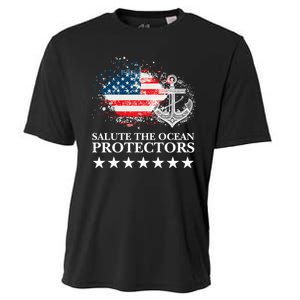 U.S.A NavyDay Veterans Military Pride Patriotic Memorial Cooling Performance Crew T-Shirt