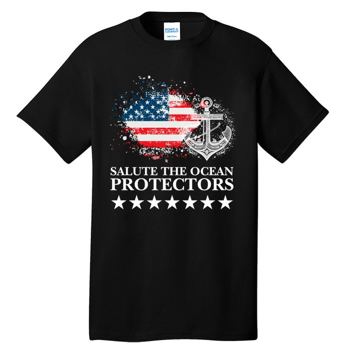 U.S.A NavyDay Veterans Military Pride Patriotic Memorial Tall T-Shirt