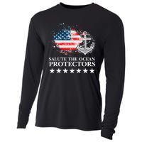 U.S.A NavyDay Veterans Military Pride Patriotic Memorial Cooling Performance Long Sleeve Crew