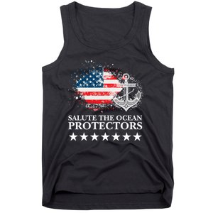 U.S.A NavyDay Veterans Military Pride Patriotic Memorial Tank Top