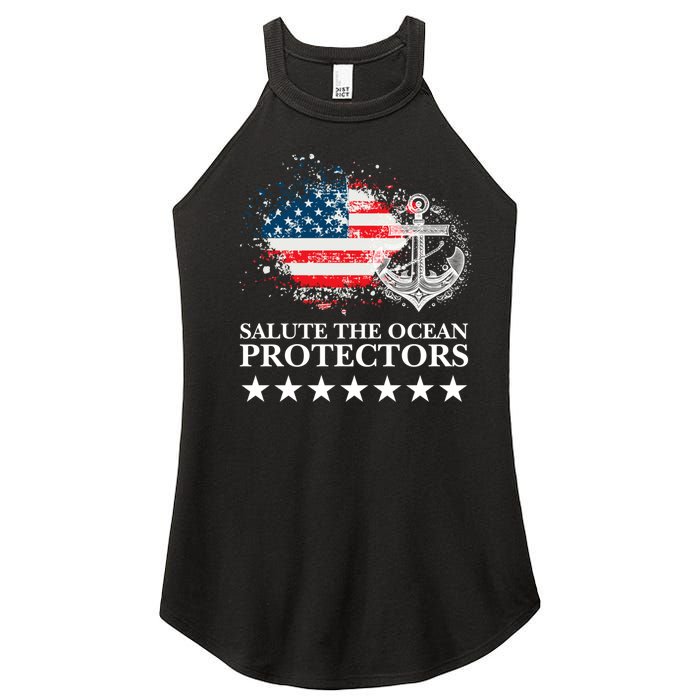 U.S.A NavyDay Veterans Military Pride Patriotic Memorial Women’s Perfect Tri Rocker Tank