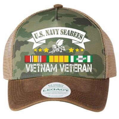 US. Na Vy Sea Bee Vietnam Veteran Flag Legacy Tie Dye Trucker Hat