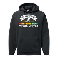 US. Na Vy Sea Bee Vietnam Veteran Flag Performance Fleece Hoodie