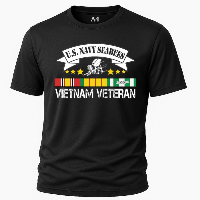 US. Na Vy Sea Bee Vietnam Veteran Flag Cooling Performance Crew T-Shirt