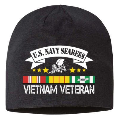 US. Na Vy Sea Bee Vietnam Veteran Flag Sustainable Beanie