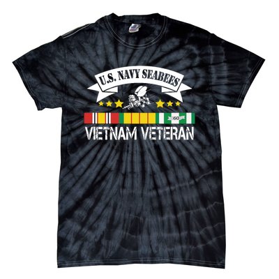 US. Na Vy Sea Bee Vietnam Veteran Flag Tie-Dye T-Shirt