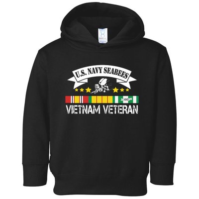 US. Na Vy Sea Bee Vietnam Veteran Flag Toddler Hoodie