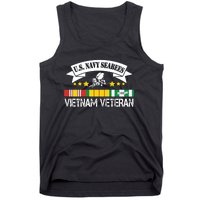 US. Na Vy Sea Bee Vietnam Veteran Flag Tank Top