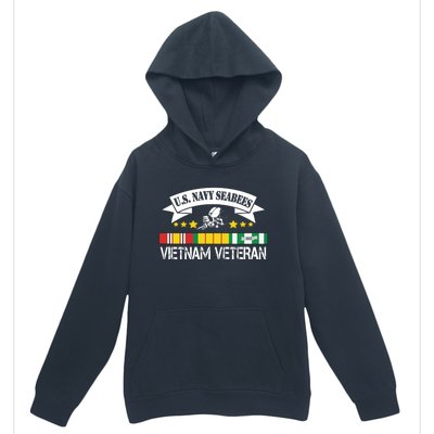 US. Na Vy Sea Bee Vietnam Veteran Flag Urban Pullover Hoodie