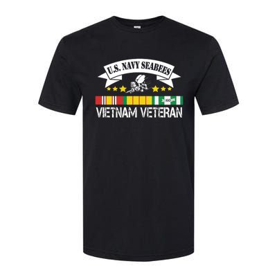 US. Na Vy Sea Bee Vietnam Veteran Flag Softstyle CVC T-Shirt