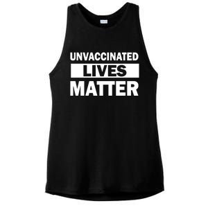 Unvaccinated Lives Matter Ladies PosiCharge Tri-Blend Wicking Tank