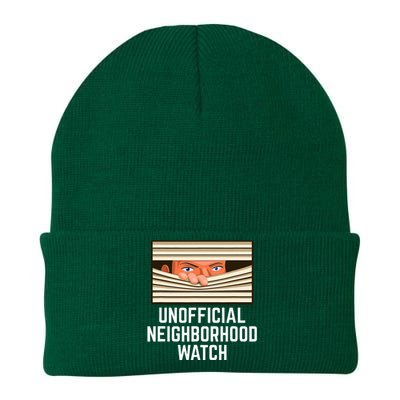 Unofficial Neighborhood Watch Nosy Neighbor Knit Cap Winter Beanie