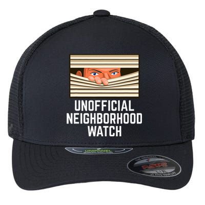 Unofficial Neighborhood Watch Nosy Neighbor Flexfit Unipanel Trucker Cap