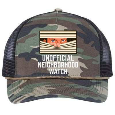 Unofficial Neighborhood Watch Nosy Neighbor Retro Rope Trucker Hat Cap