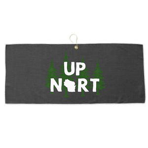 Up Nort Wisconsin Yooper Up North Large Microfiber Waffle Golf Towel