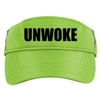 UNWOKE Anti Woke Counter Culture Fake Woke Classic Adult Drive Performance Visor