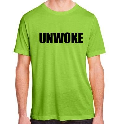 UNWOKE Anti Woke Counter Culture Fake Woke Classic Adult ChromaSoft Performance T-Shirt