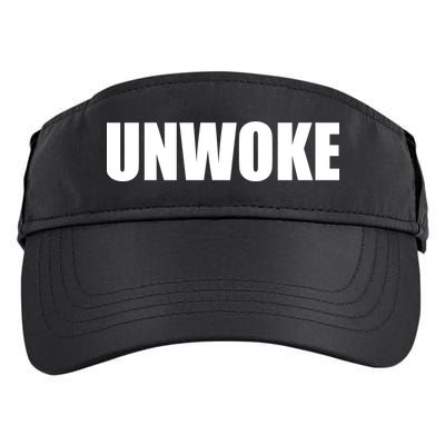 UNWOKE Anti Woke Counter Culture Fake Woke Classic Adult Drive Performance Visor