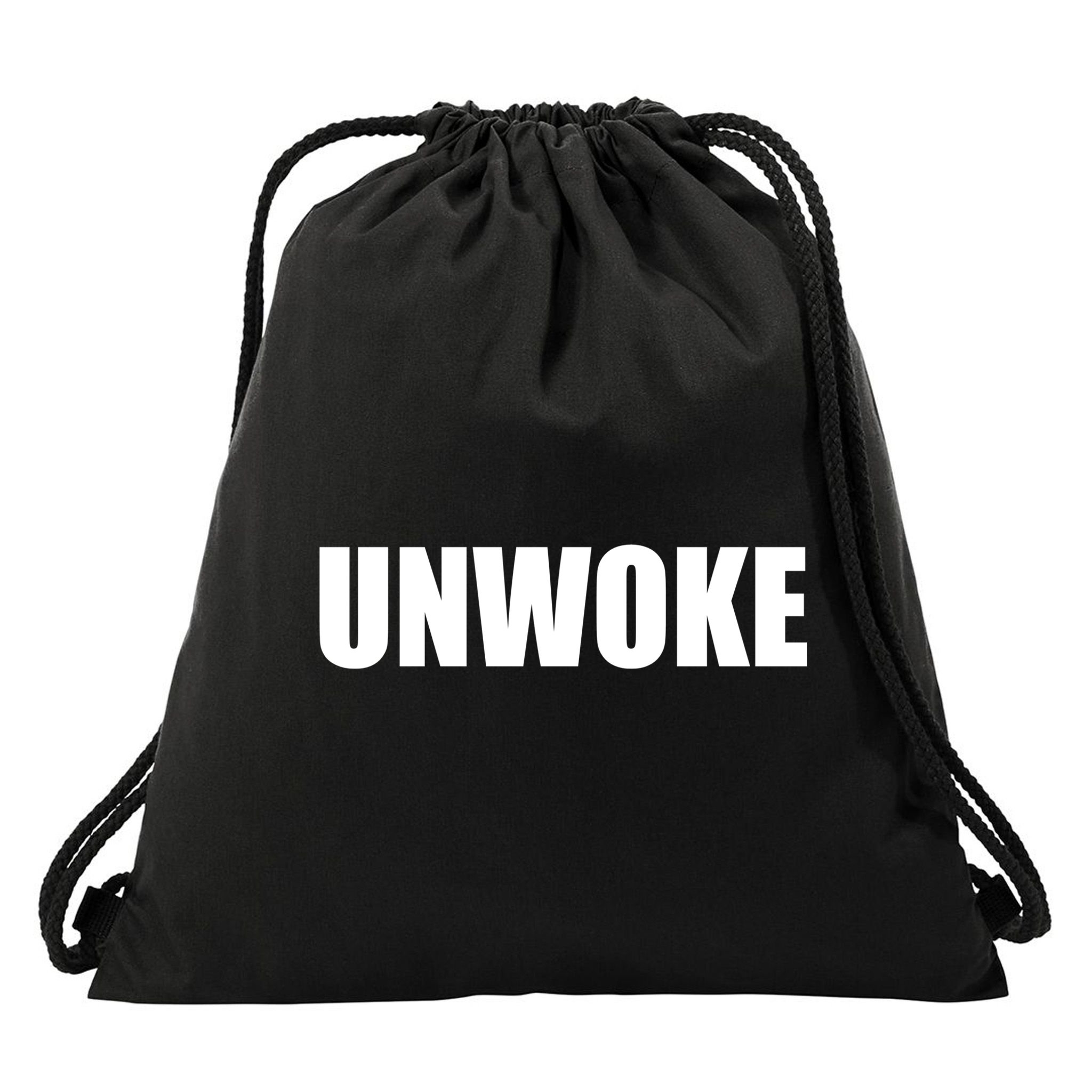 UNWOKE Anti Woke Counter Culture Fake Woke Classic Drawstring Bag