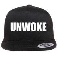 UNWOKE Anti Woke Counter Culture Fake Woke Classic Flat Bill Trucker Hat