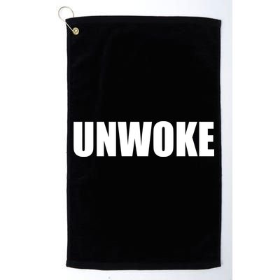 UNWOKE Anti Woke Counter Culture Fake Woke Classic Golf Towel
