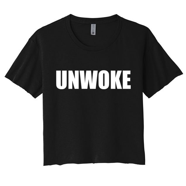 UNWOKE Anti Woke Counter Culture Fake Woke Classic Crop Top