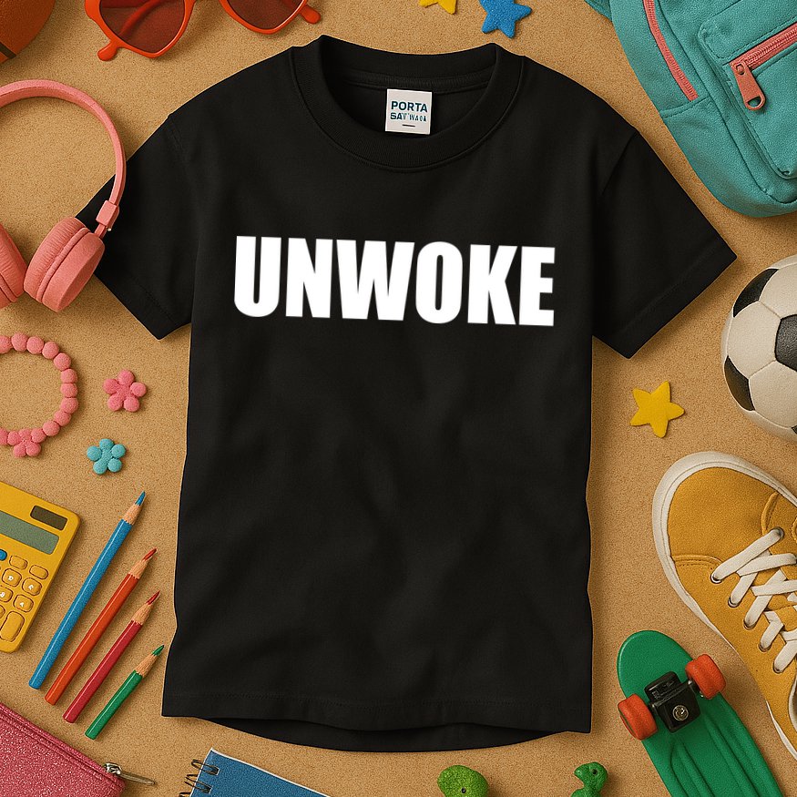 UNWOKE Anti Woke Counter Culture Fake Woke Classic Kids T-Shirt