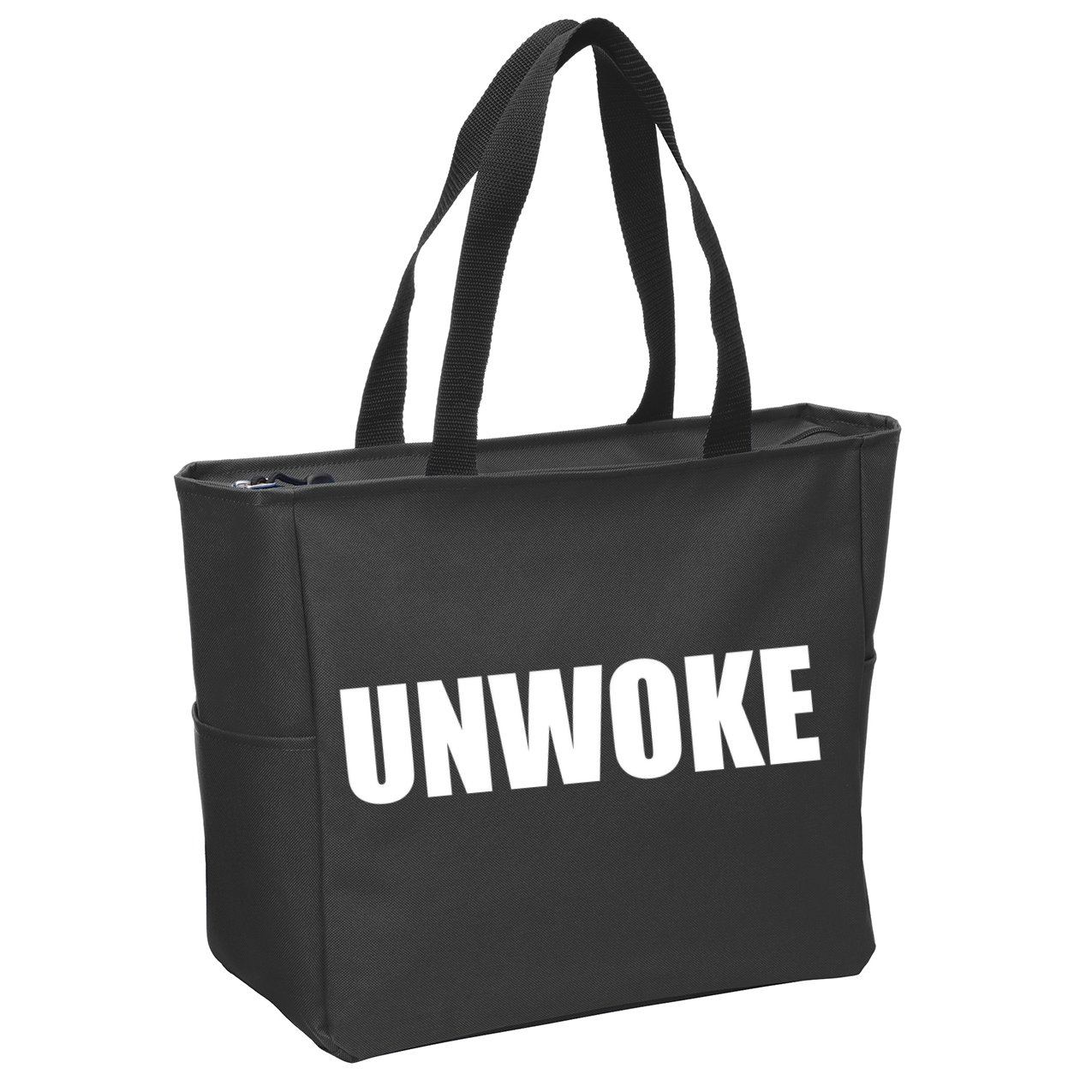UNWOKE Anti Woke Counter Culture Fake Woke Classic Zip Tote Bag