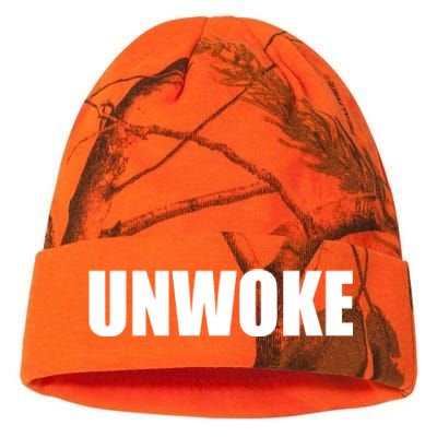 UNWOKE Anti Woke Counter Culture Fake Woke Classic Kati Licensed 12" Camo Beanie