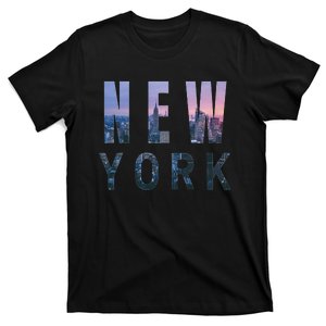 Urban New York City Skyline North America Souvenir Pride T-Shirt