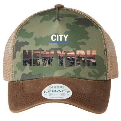 Urban New York City Skyline North America Legacy Tie Dye Trucker Hat