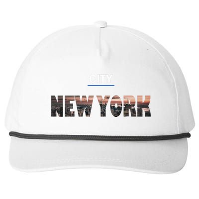 Urban New York City Skyline North America Snapback Five-Panel Rope Hat