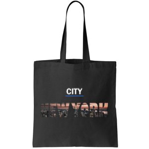 Urban New York City Skyline North America Tote Bag