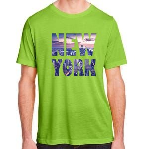 Urban New York City Skyline North America Souvenir Pride Adult ChromaSoft Performance T-Shirt