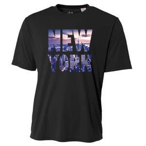 Urban New York City Skyline North America Souvenir Pride Cooling Performance Crew T-Shirt