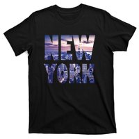 Urban New York City Skyline North America Souvenir Pride T-Shirt