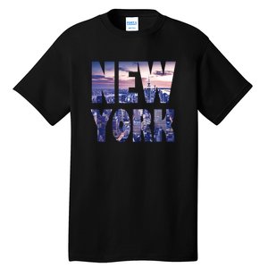 Urban New York City Skyline North America Souvenir Pride Tall T-Shirt