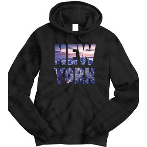 Urban New York City Skyline North America Souvenir Pride Tie Dye Hoodie